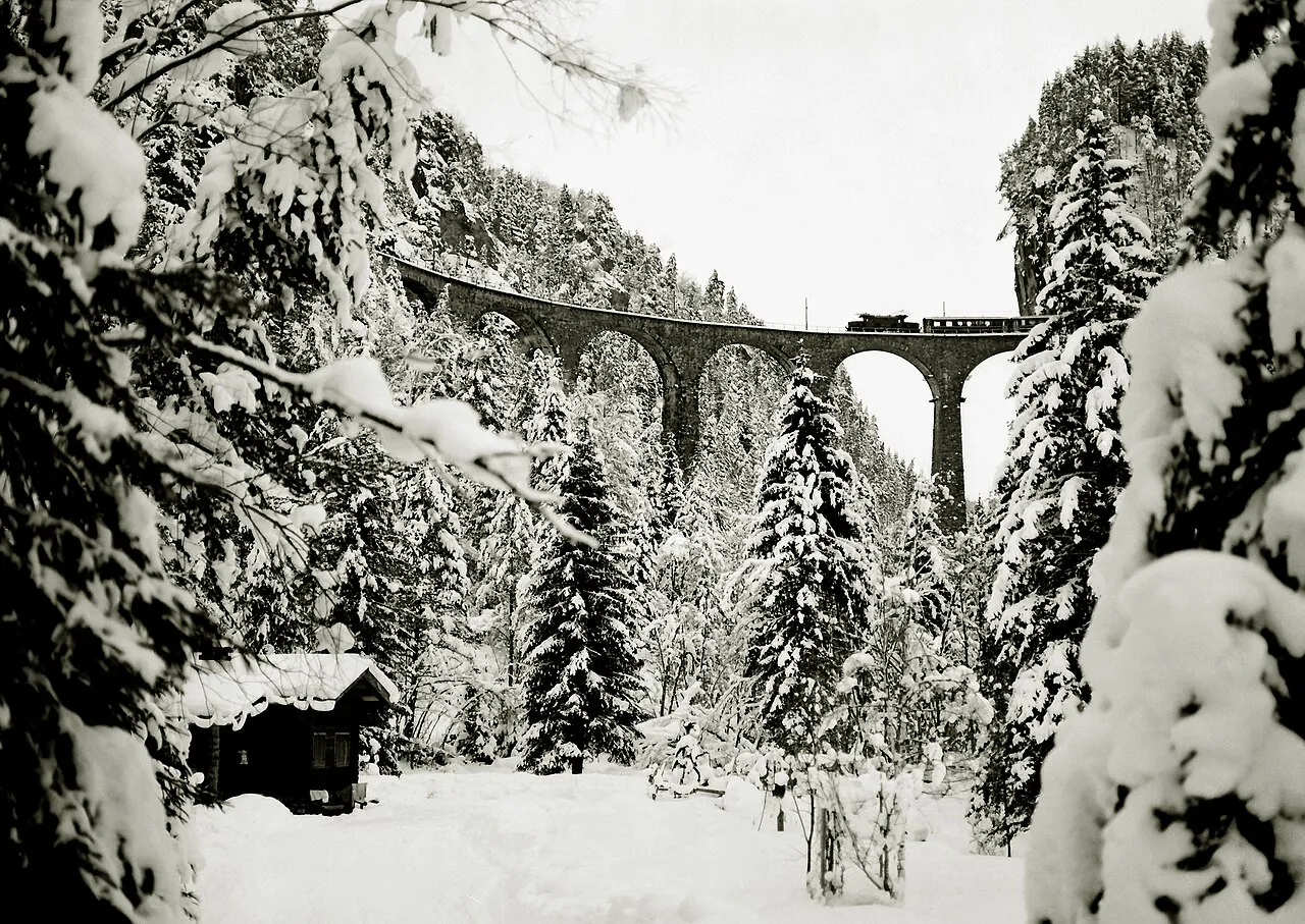 Rhaetian Railway in the Albula / Bernina Landscapes
