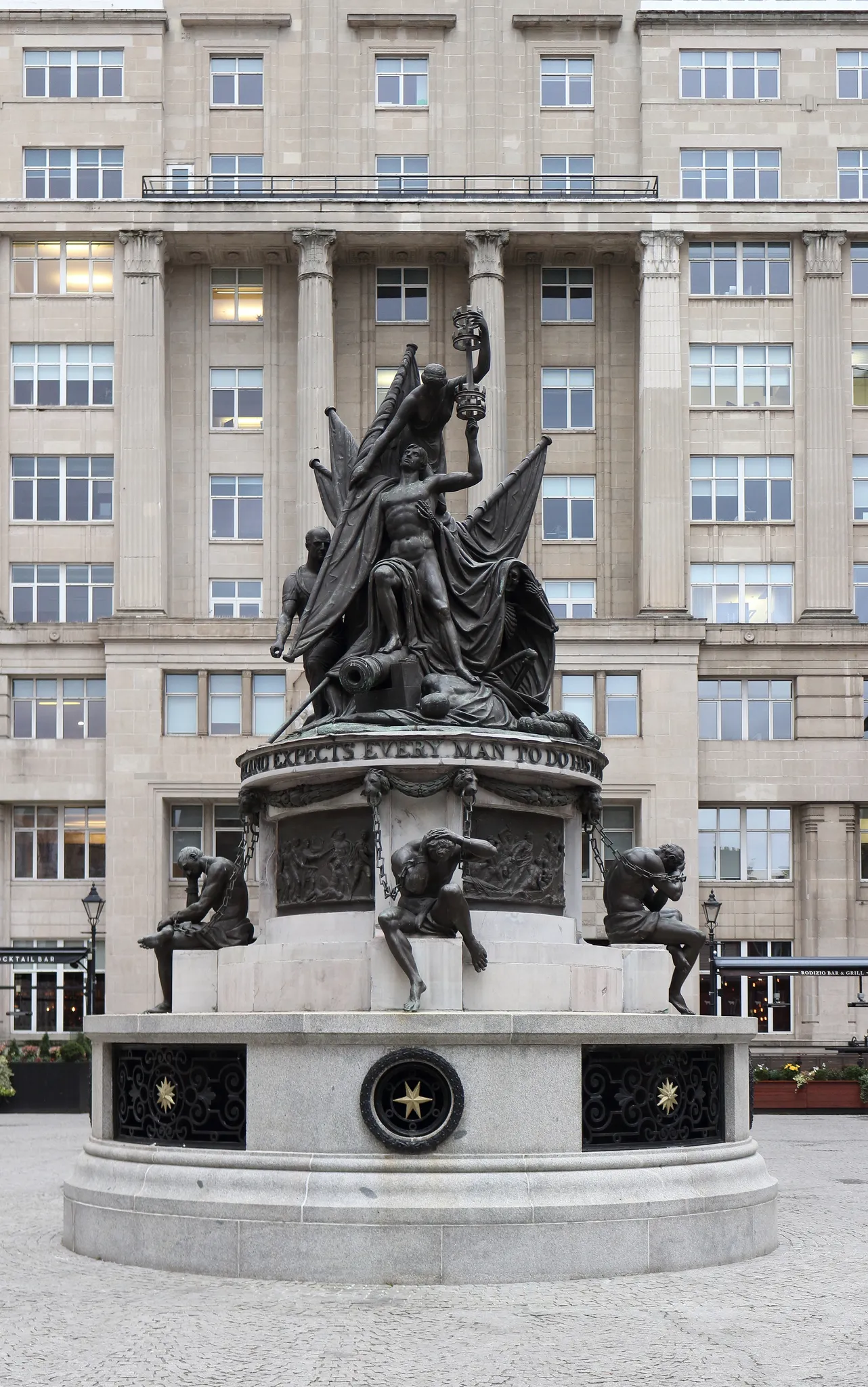 Nelson Monument, Exchange Flags