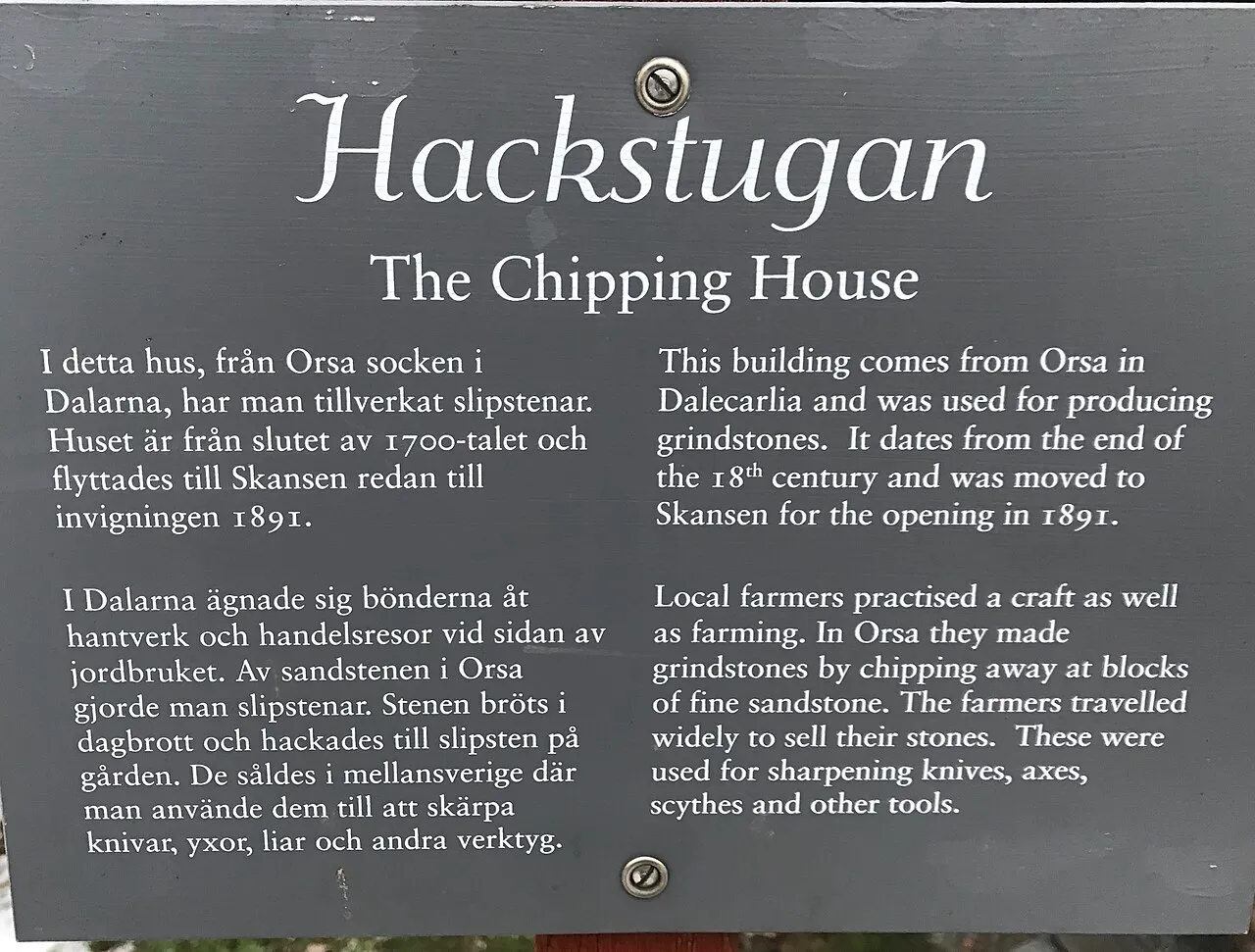 The Chipping house