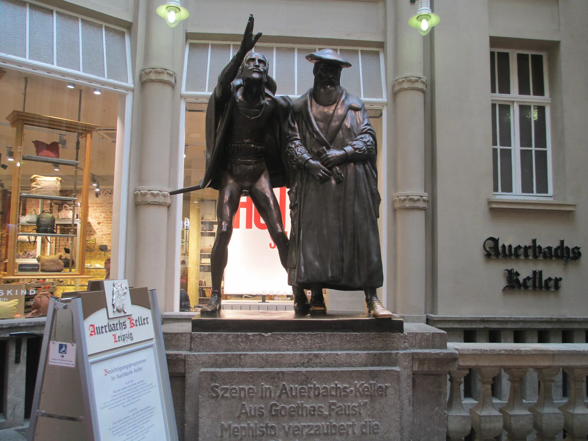 Mephisto and Faust Sculptures