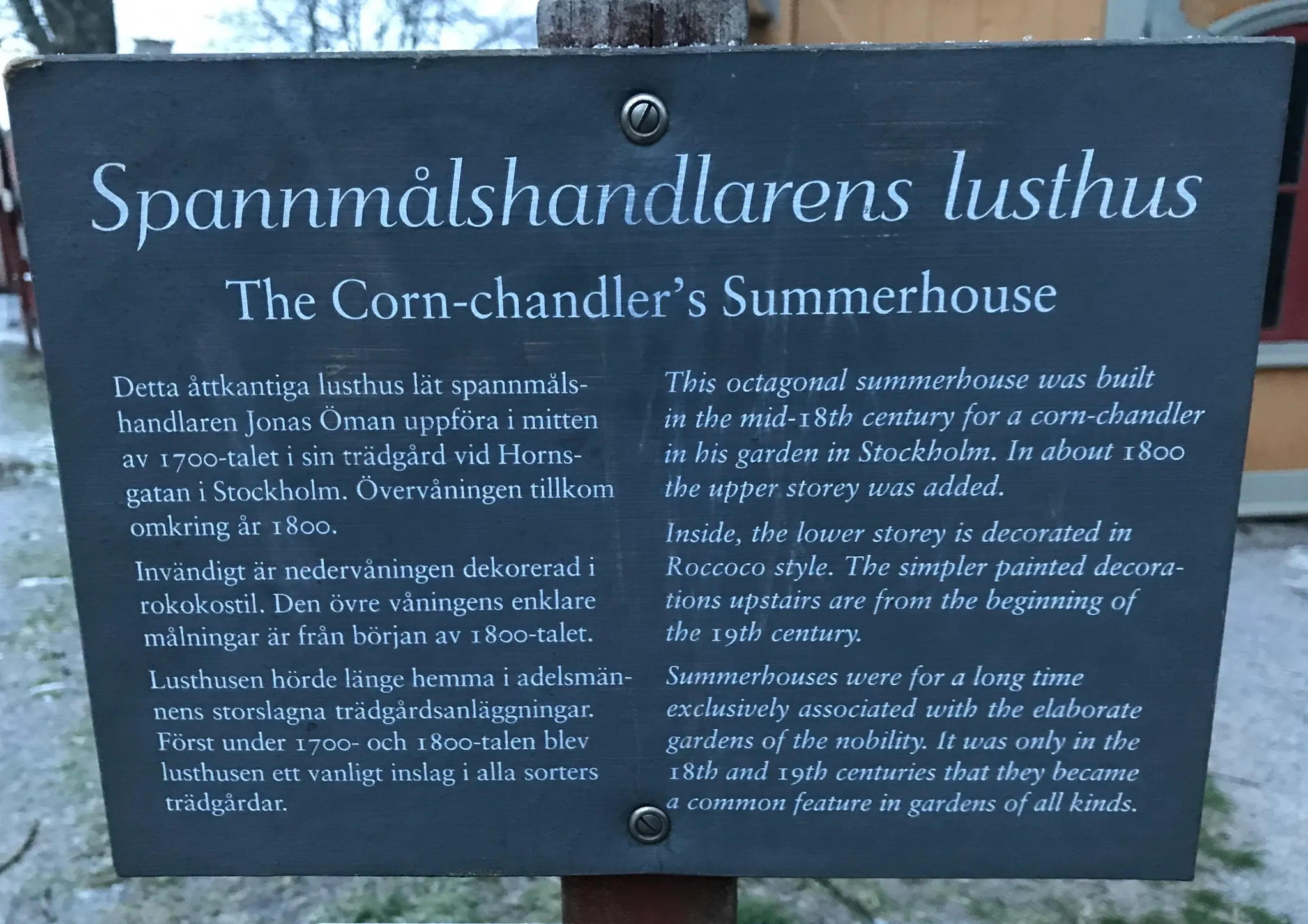 Spannmålshandlarens lusthus