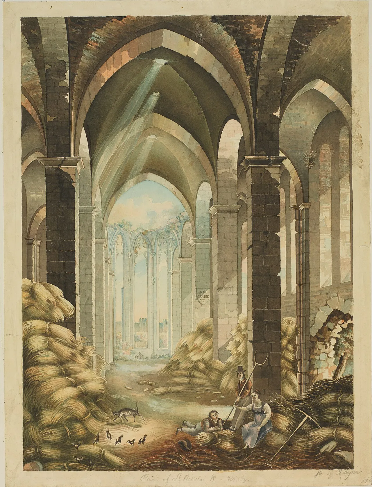 Saint Nicolaus church ruin in Visby